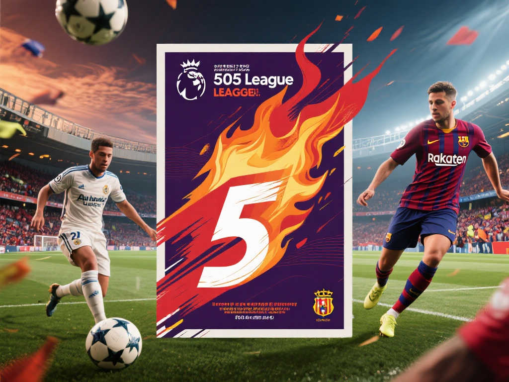 五大联赛视觉盛宴:精选海报设计 五大联赛视觉盛宴:精选海报设计